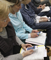 Live voting at Town Hall Meeting