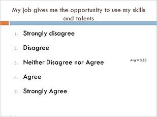 Audience Response Employee Survey