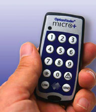 OptionFinder Micro+ wireless keypad for audience response systems
