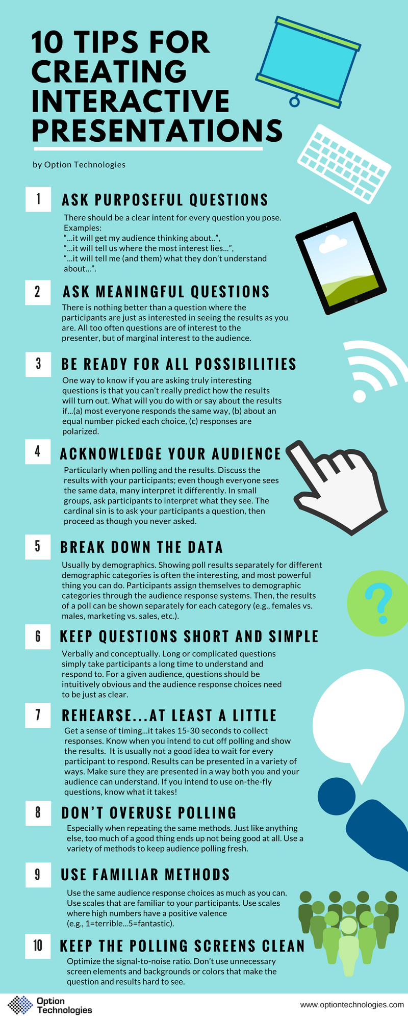 10 tips for creating an interactive presentation (infographic)